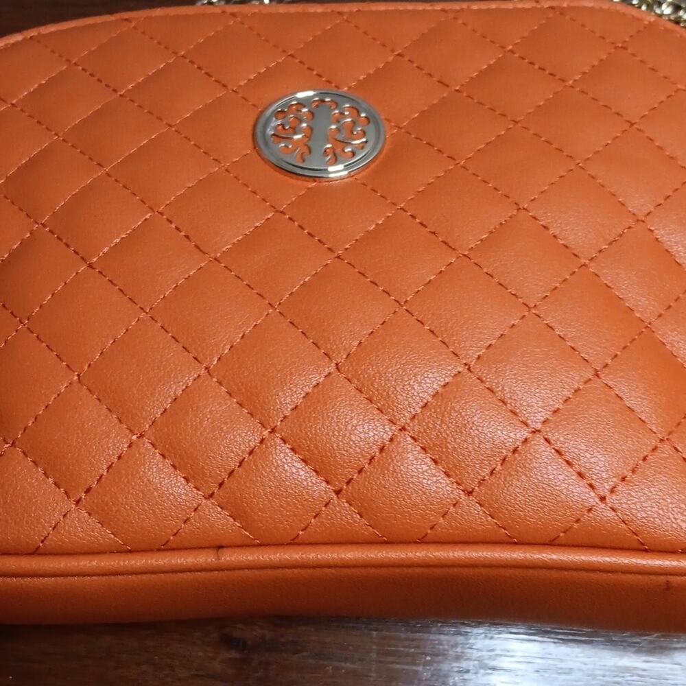Orange Vegan Purse 9x6 - Picture 2 of 8